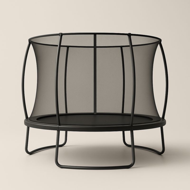 Trampoline Rond en Acier avec Filet de Protection 150 cm