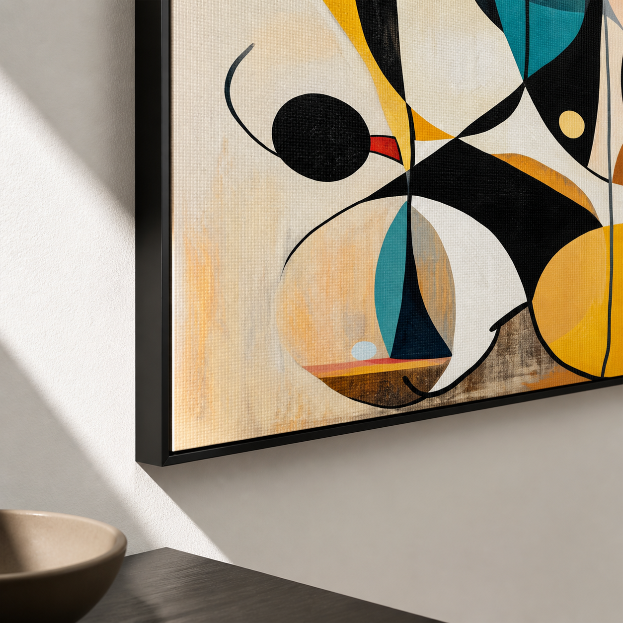 Chroma Play - Mid-Century Abstract Geometric & Eye Motif Art