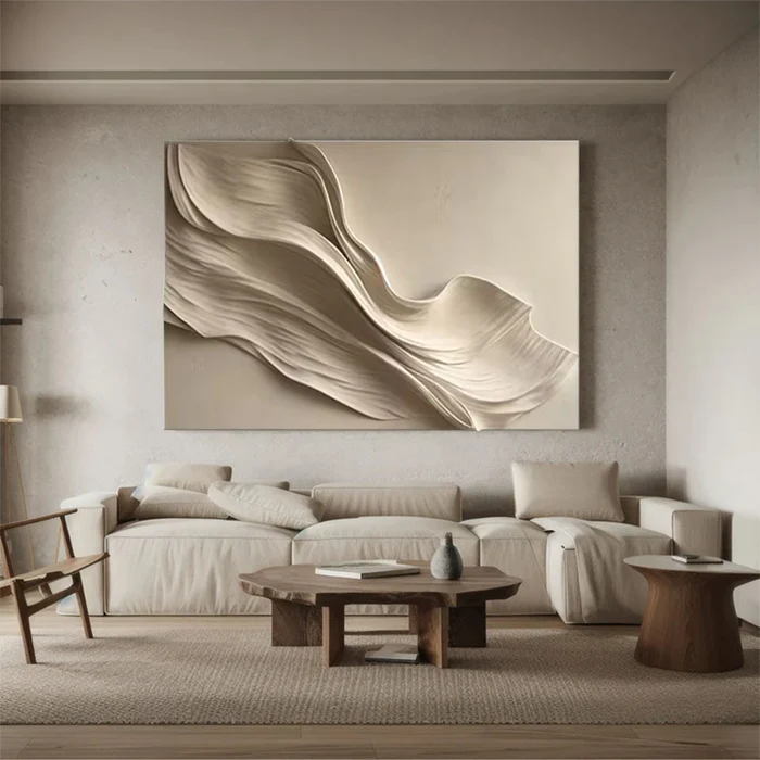 Whispered Flow-3D Textured Wall Art