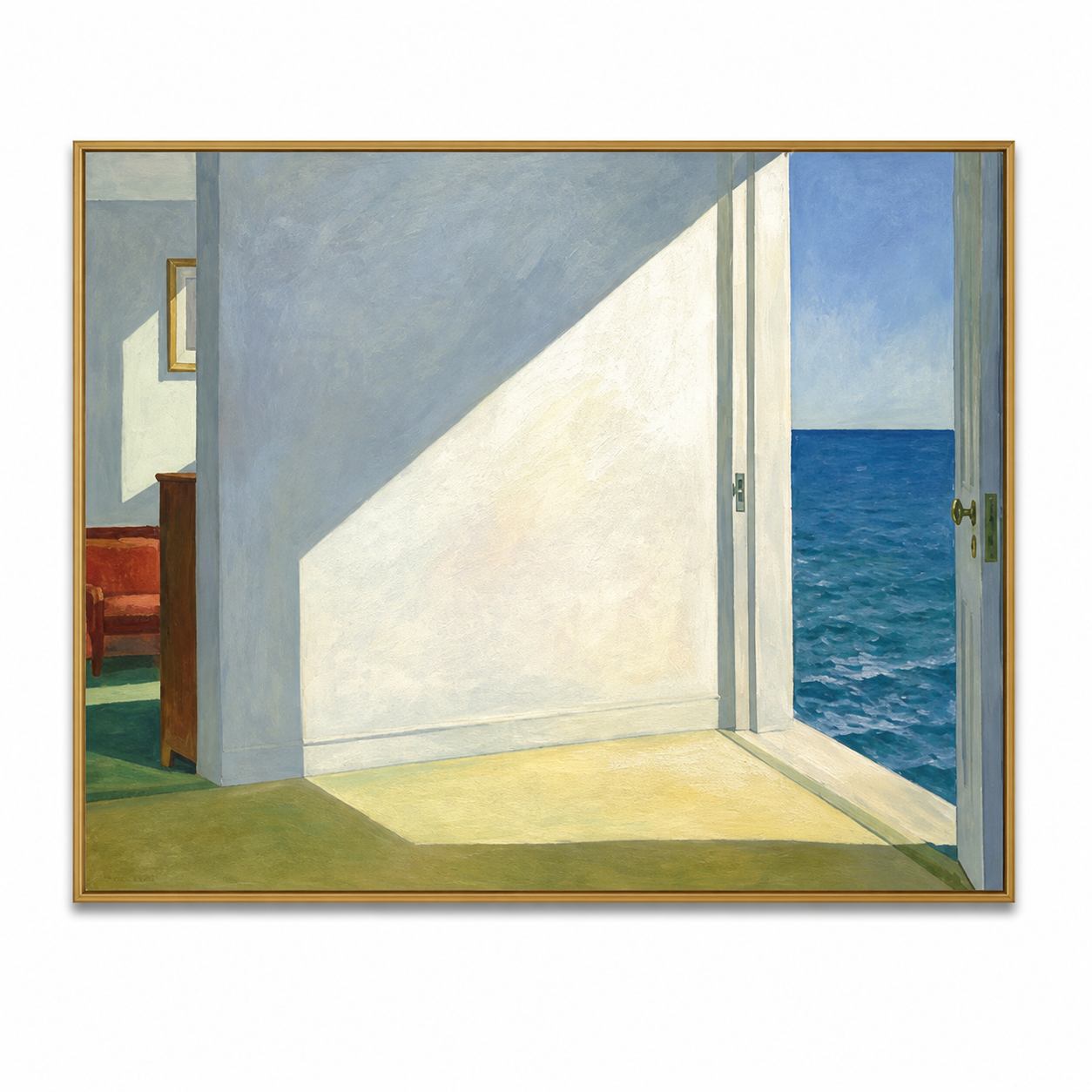 Coastal Horizon - Sunlight & Open Door to Ocean Canvas