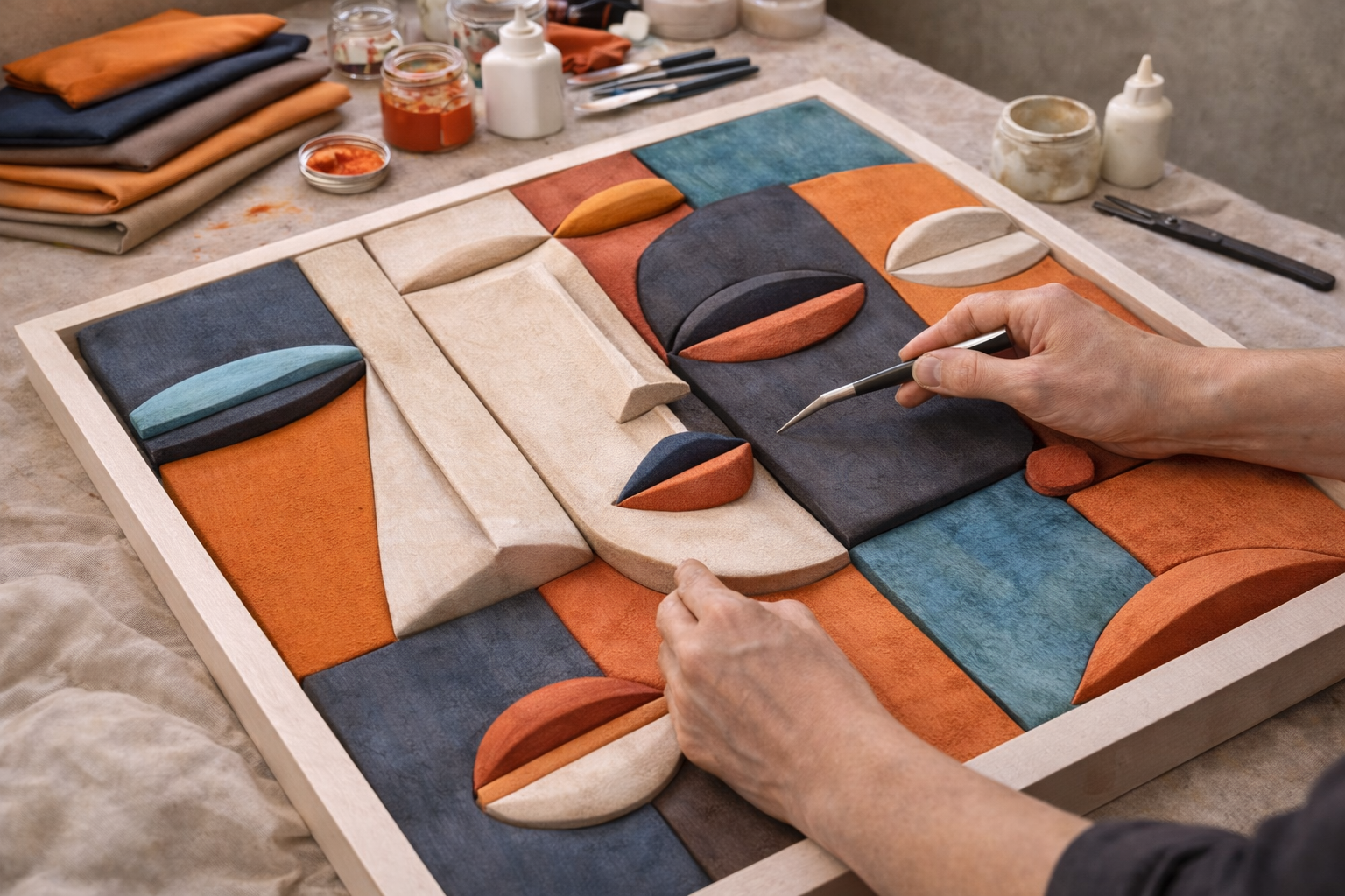 Figurative Textured Art