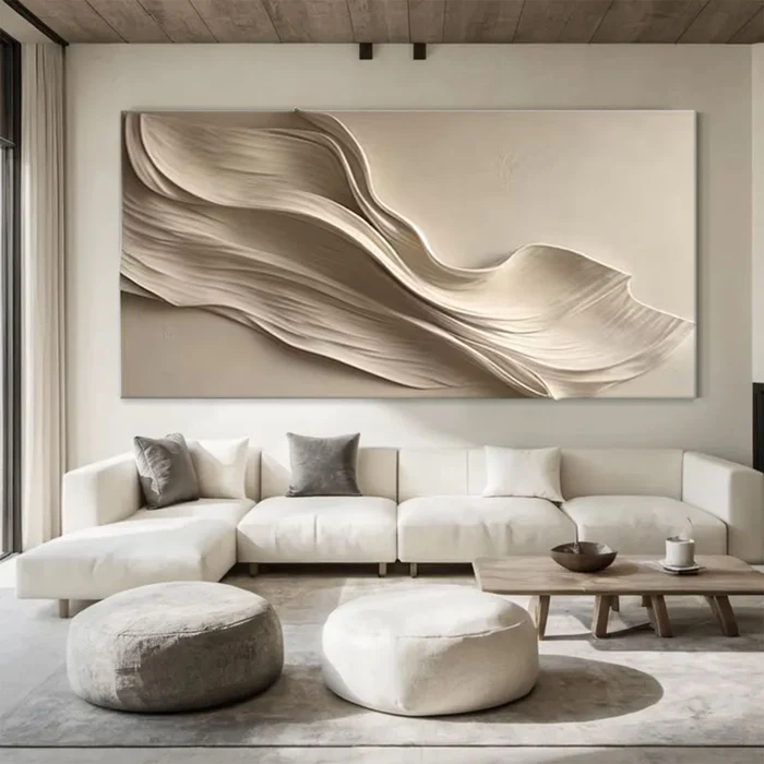 Whispered Flow-3D Textured Wall Art