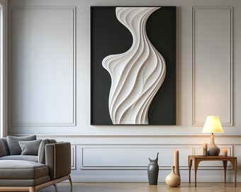 Silent Flow – Large Textured Abstract Wall Art