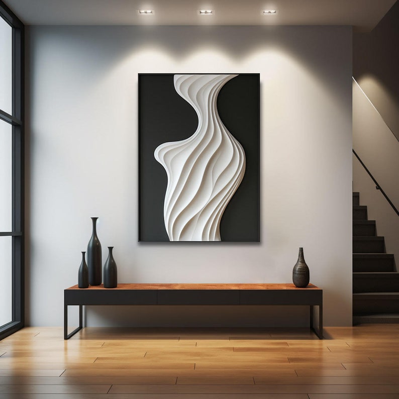 Silent Flow – Large Textured Abstract Wall Art