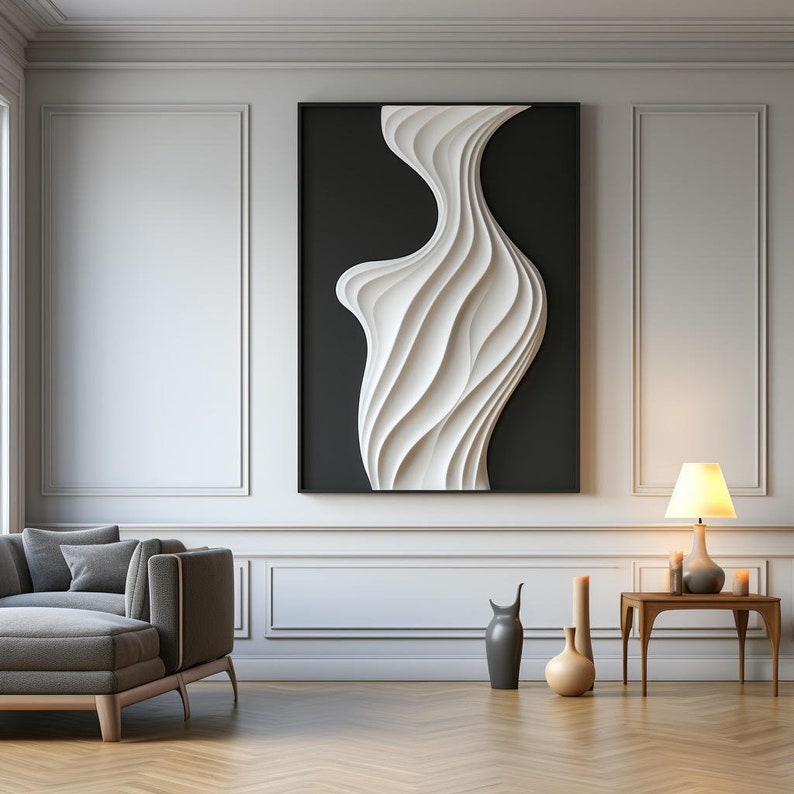 Silent Flow – Large Textured Abstract Wall Art