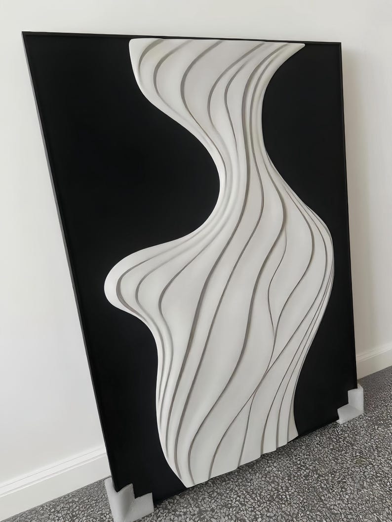 Silent Flow – Large Textured Abstract Wall Art