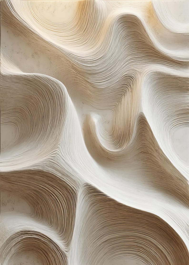 Whisper of Dunes – Large Textured Abstract Wall Art