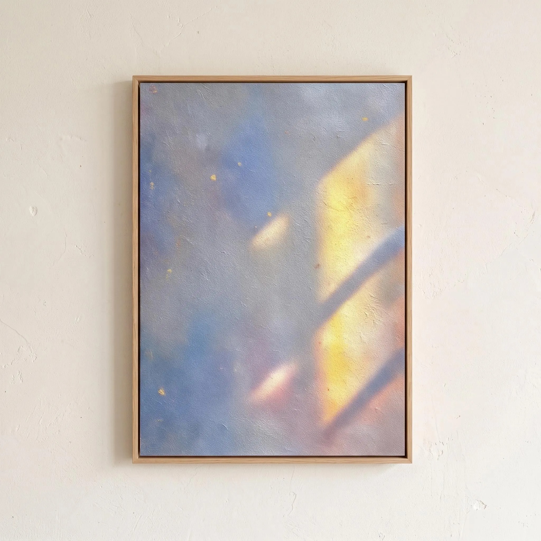 Dreamy Pastel Texture Canvas Painting | Contemporary Abstract Artwork