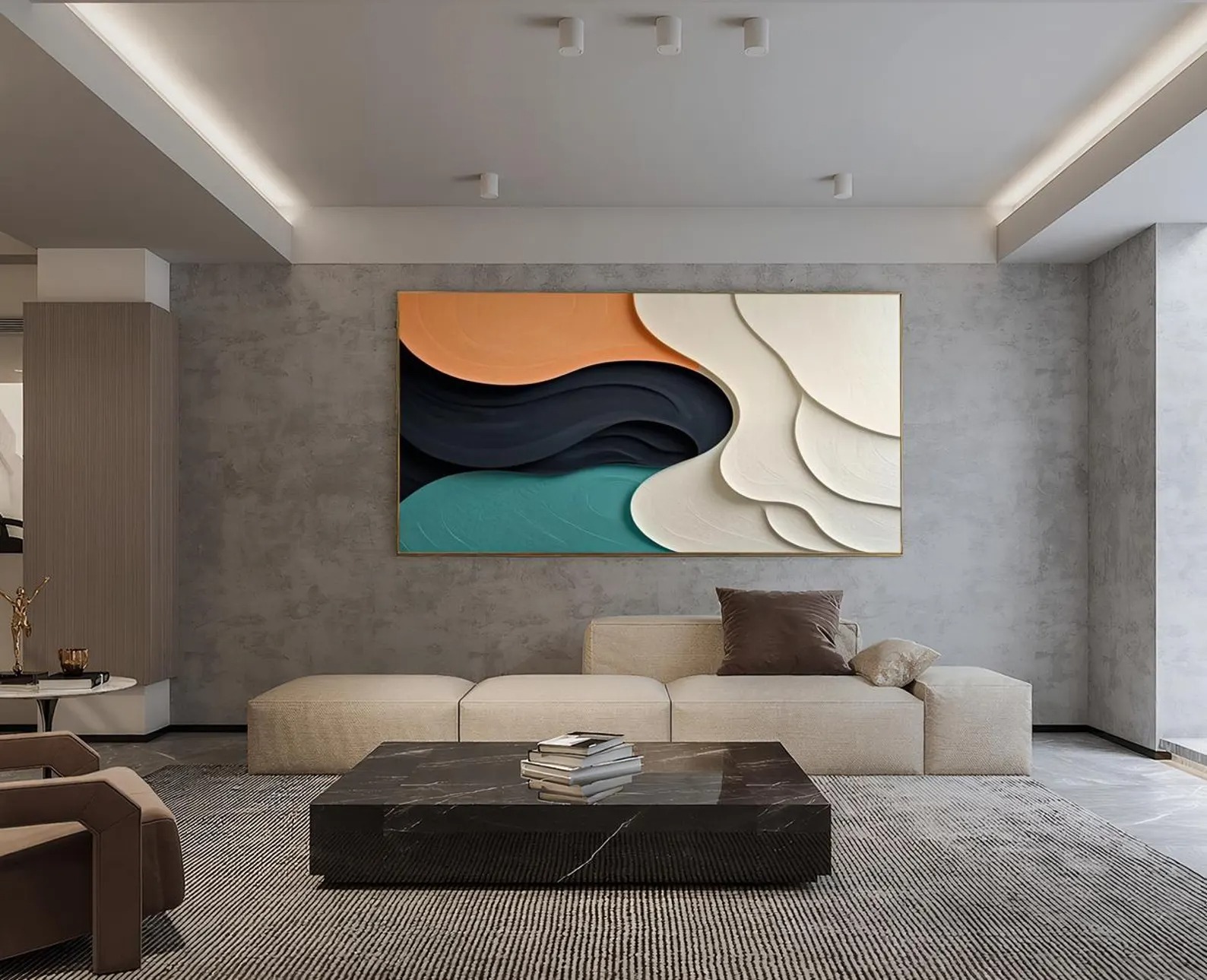 Drift-3D Textured Wall Art