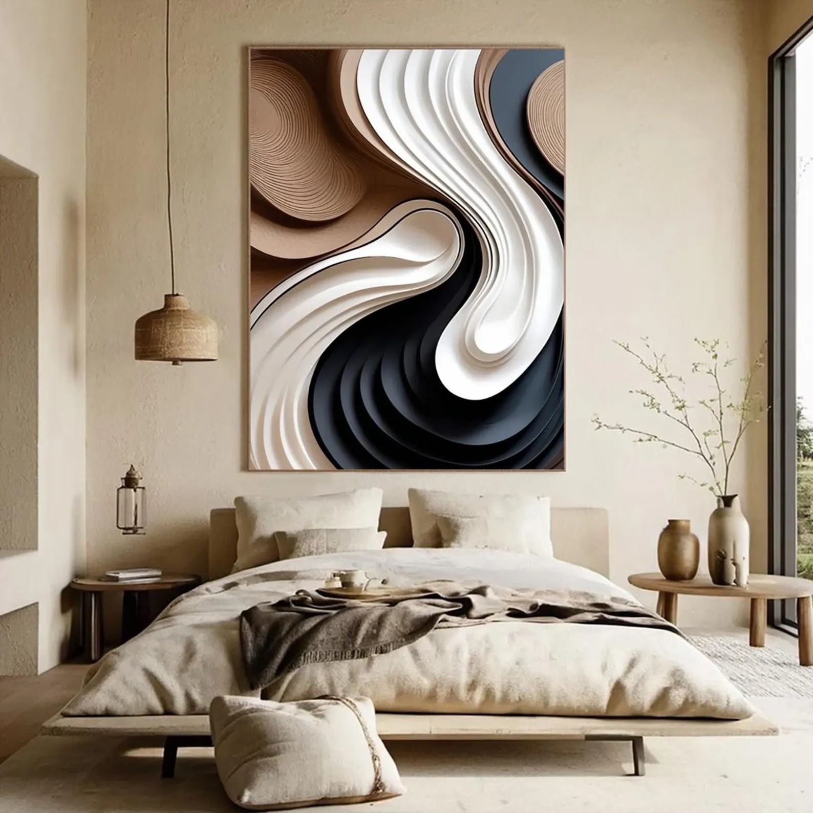 Whirl-3D Textured Wall Art