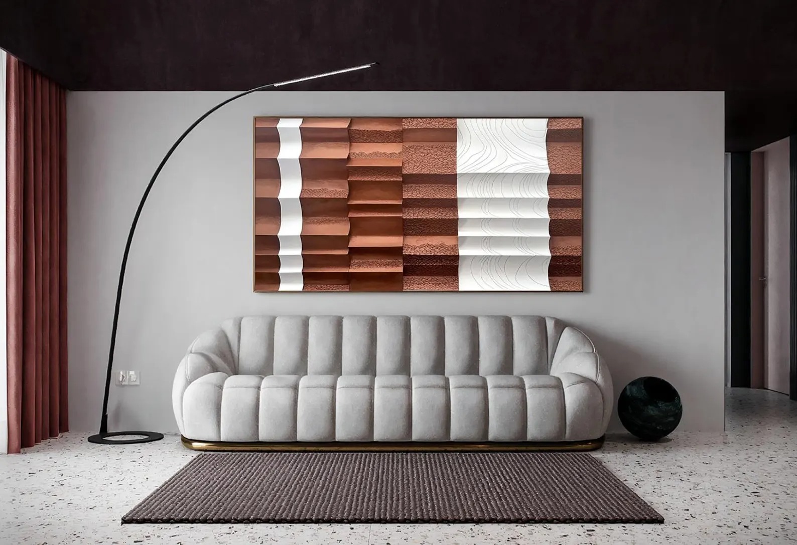 Burst-3D Textured Wall Art