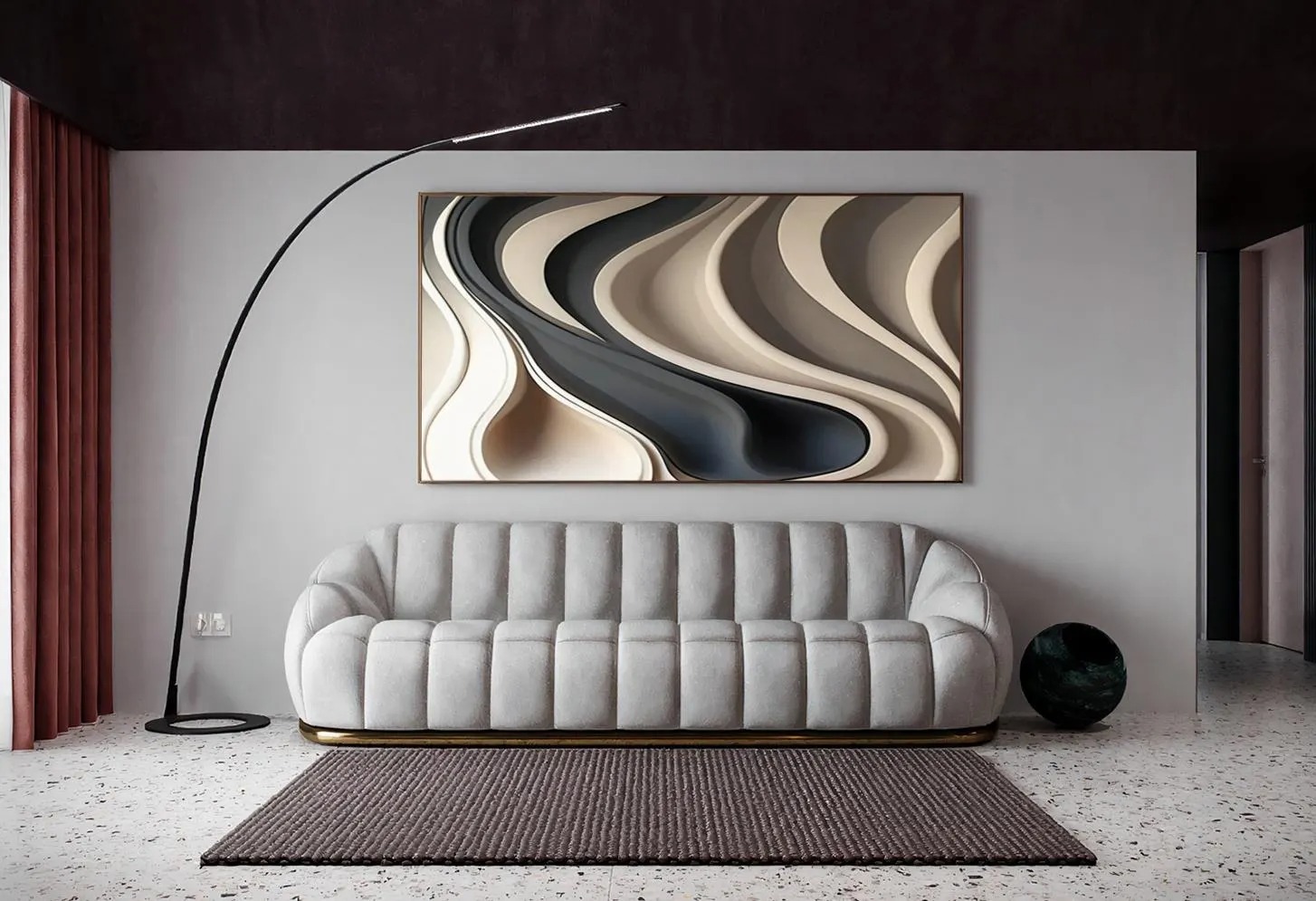 Glide-3D Textured Wall Art