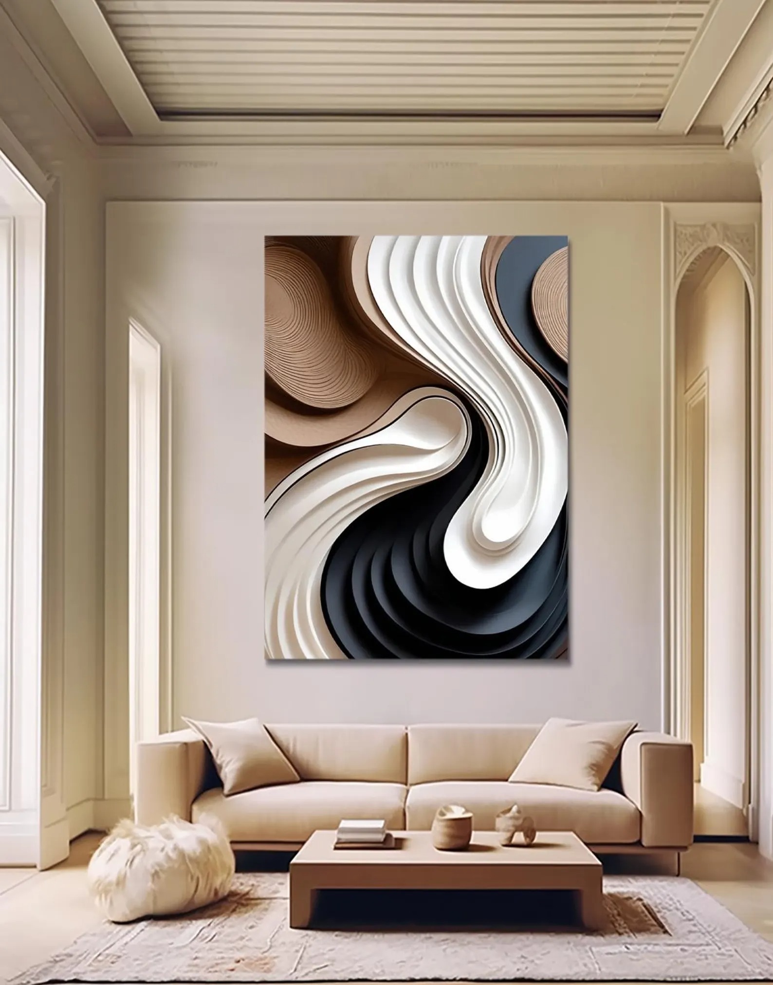 Vortex-3D Textured Wall Art