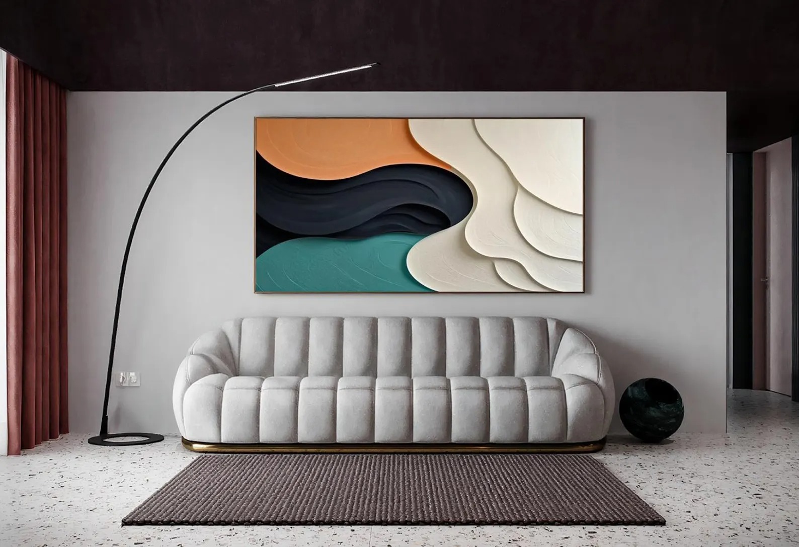 Drift-3D Textured Wall Art
