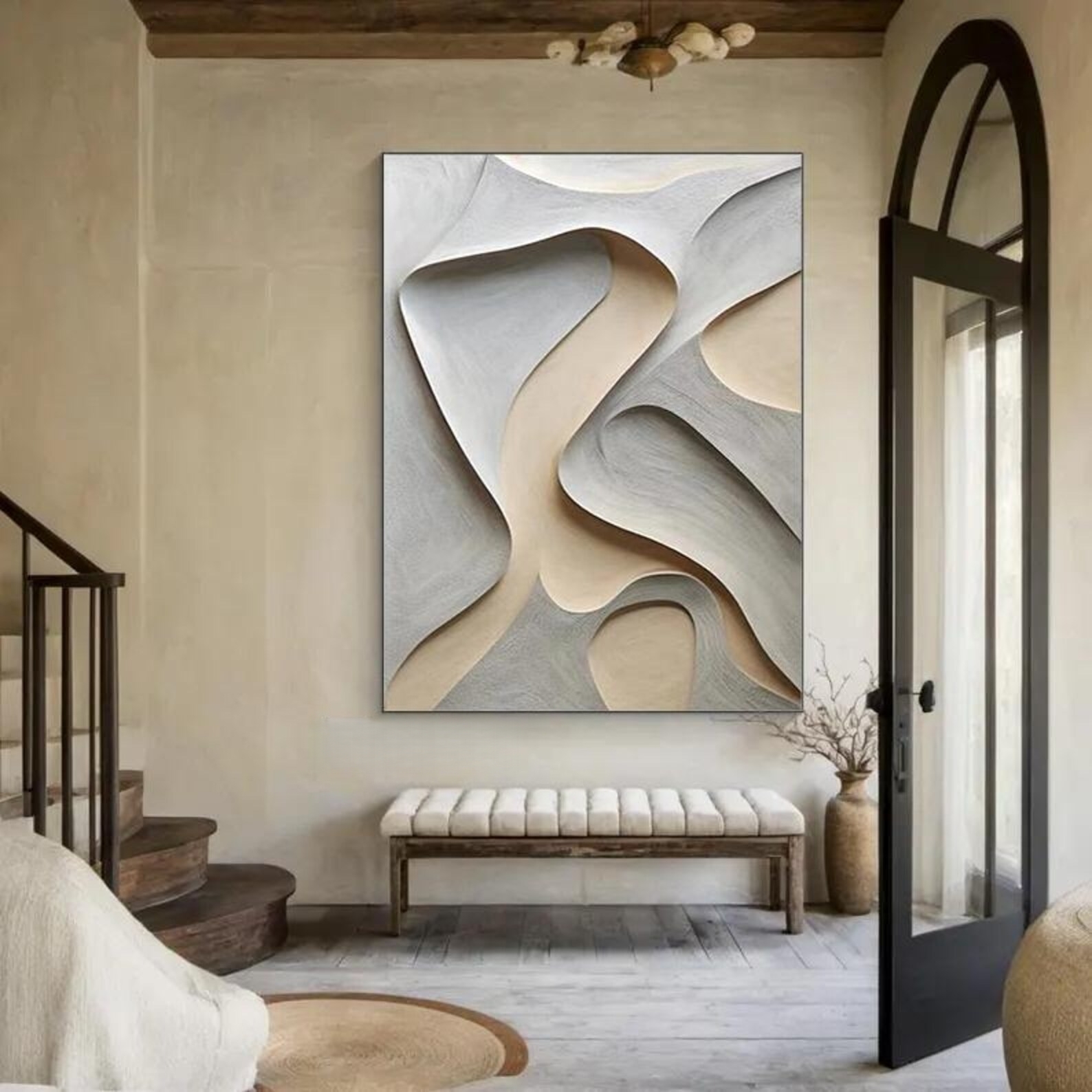 Highly Tactile-3D Textured Wall Art