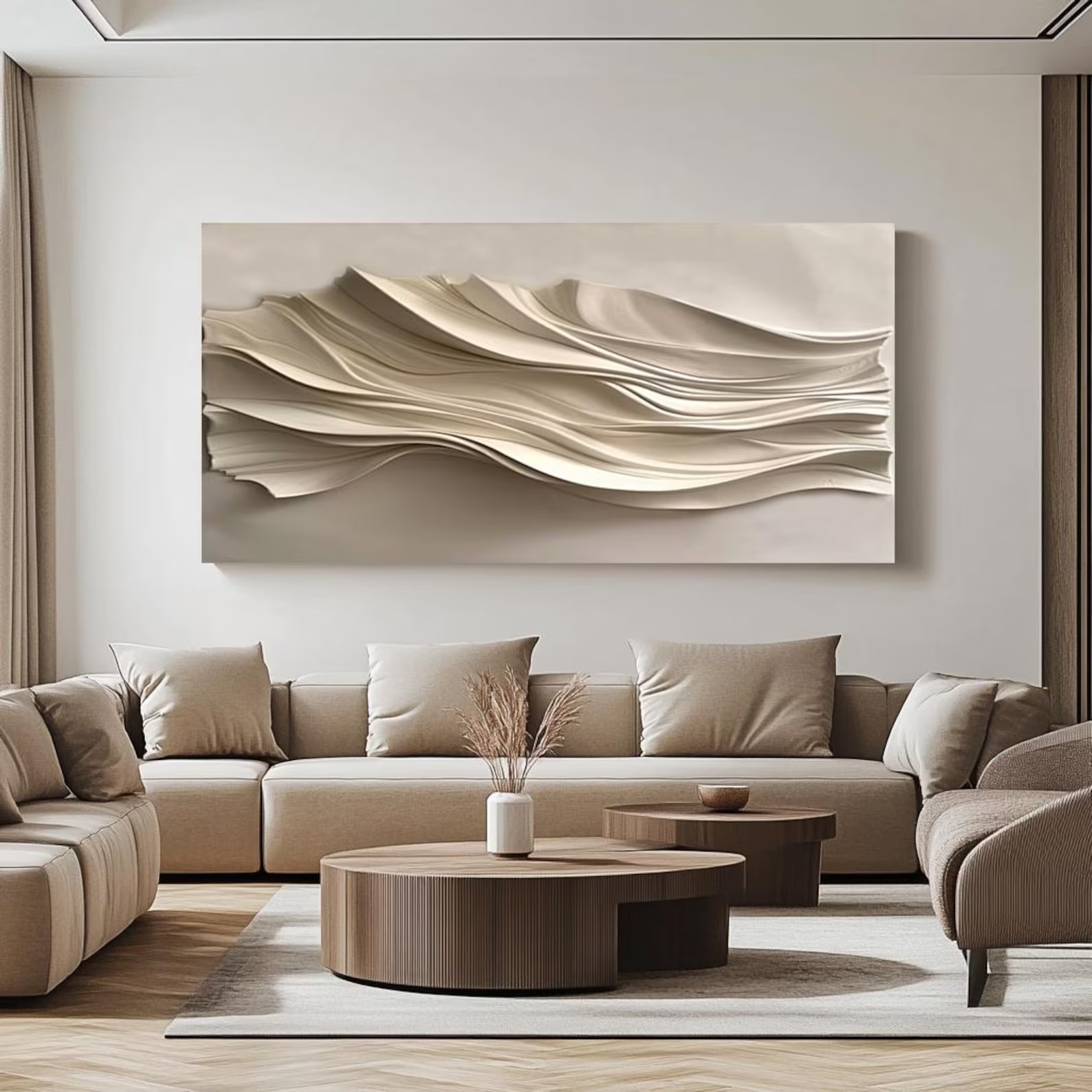 Bamboo Shadow-3D Textured Wall Art