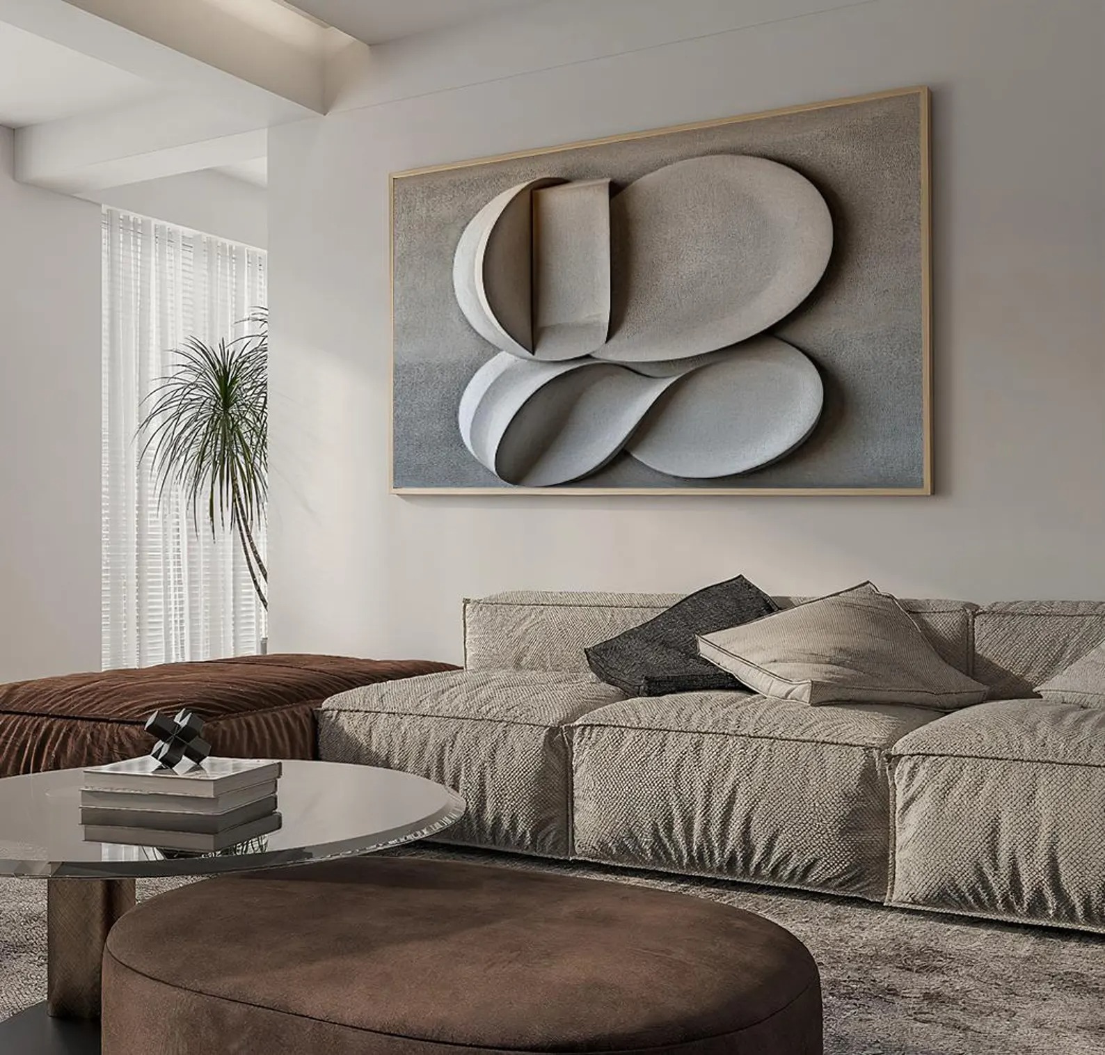 Ash-3D Textured Wall Art