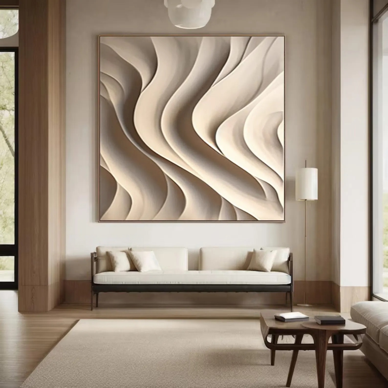 Weaving the Void-3D Textured Wall Art