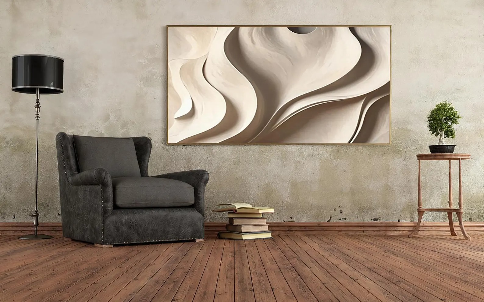 Cascade-3D Textured Wall Art