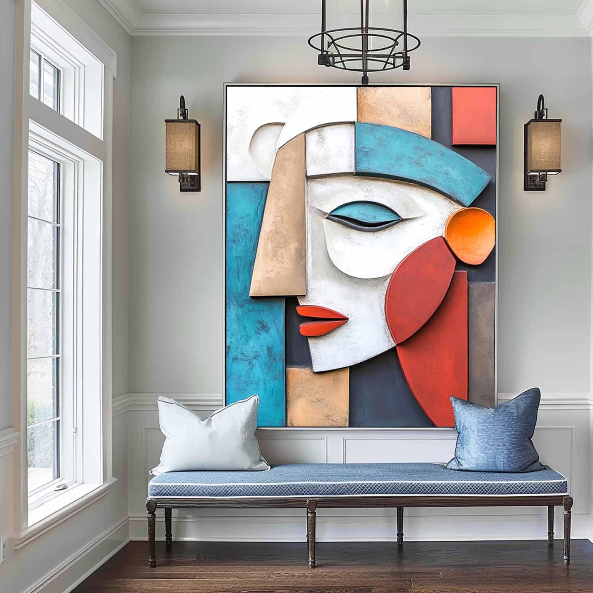 Dismantled Self-3D Textured Wall Art