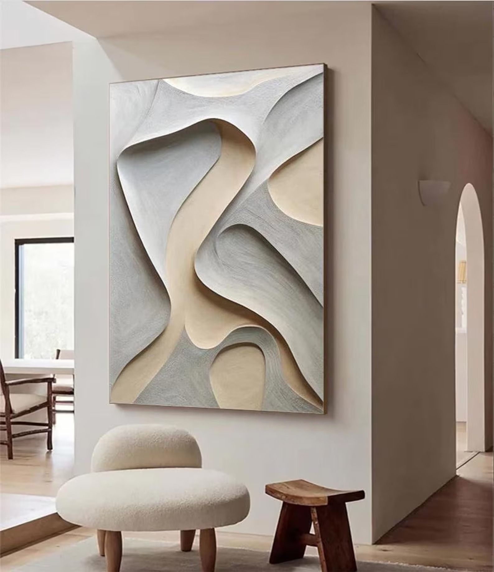 Highly Tactile-3D Textured Wall Art