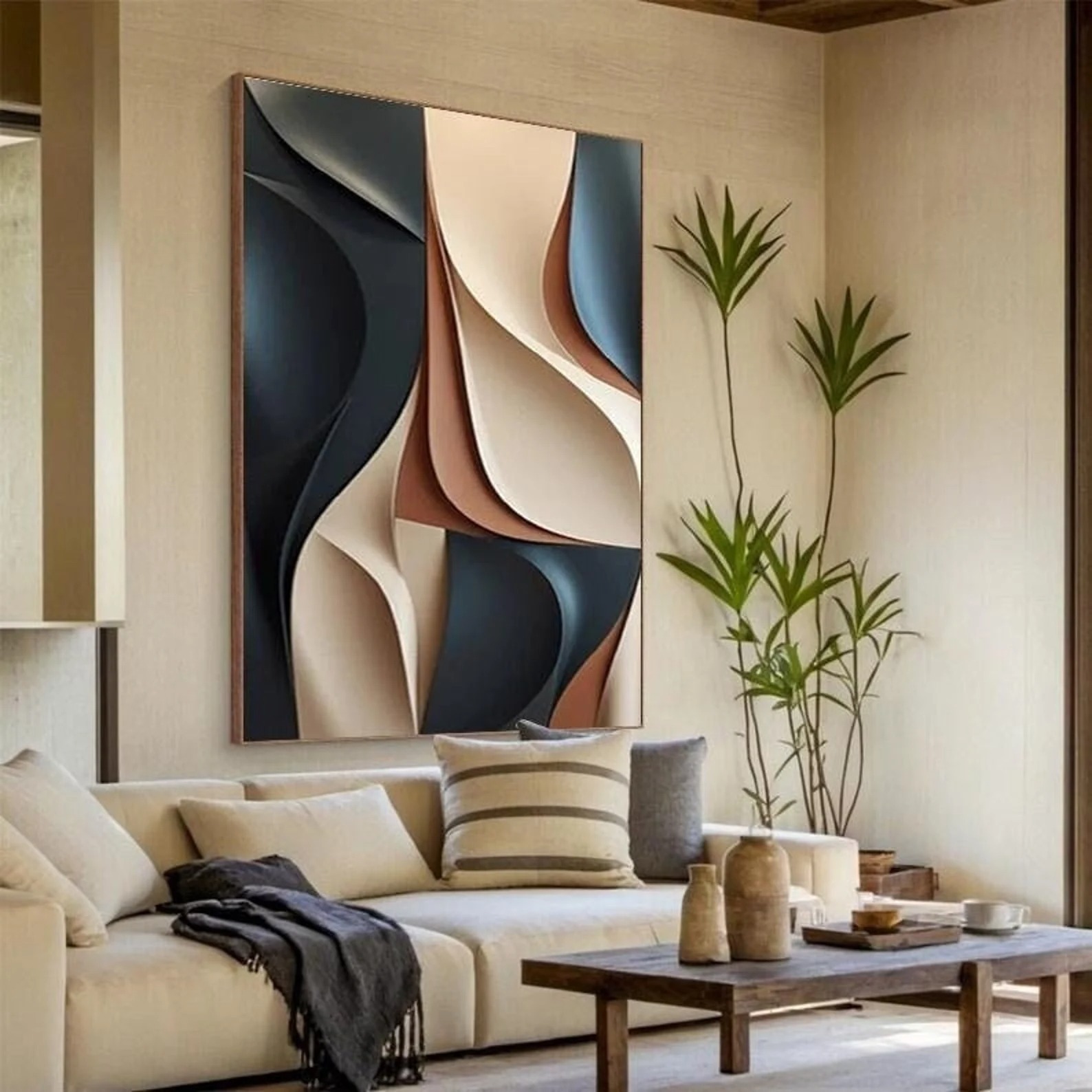 Enigma in Grain-3D Textured Wall Art