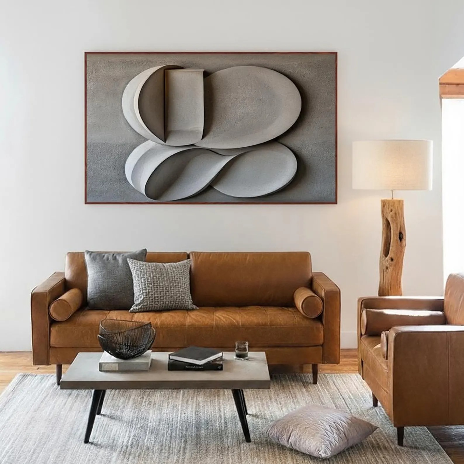 Ash-3D Textured Wall Art