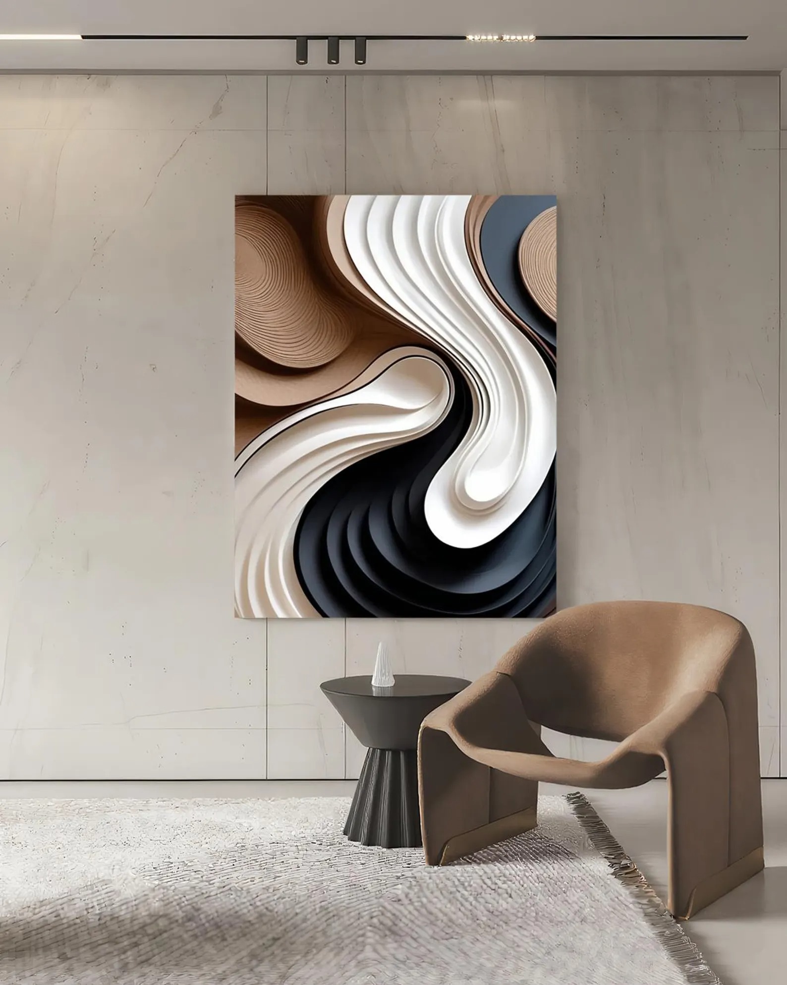 Vortex-3D Textured Wall Art