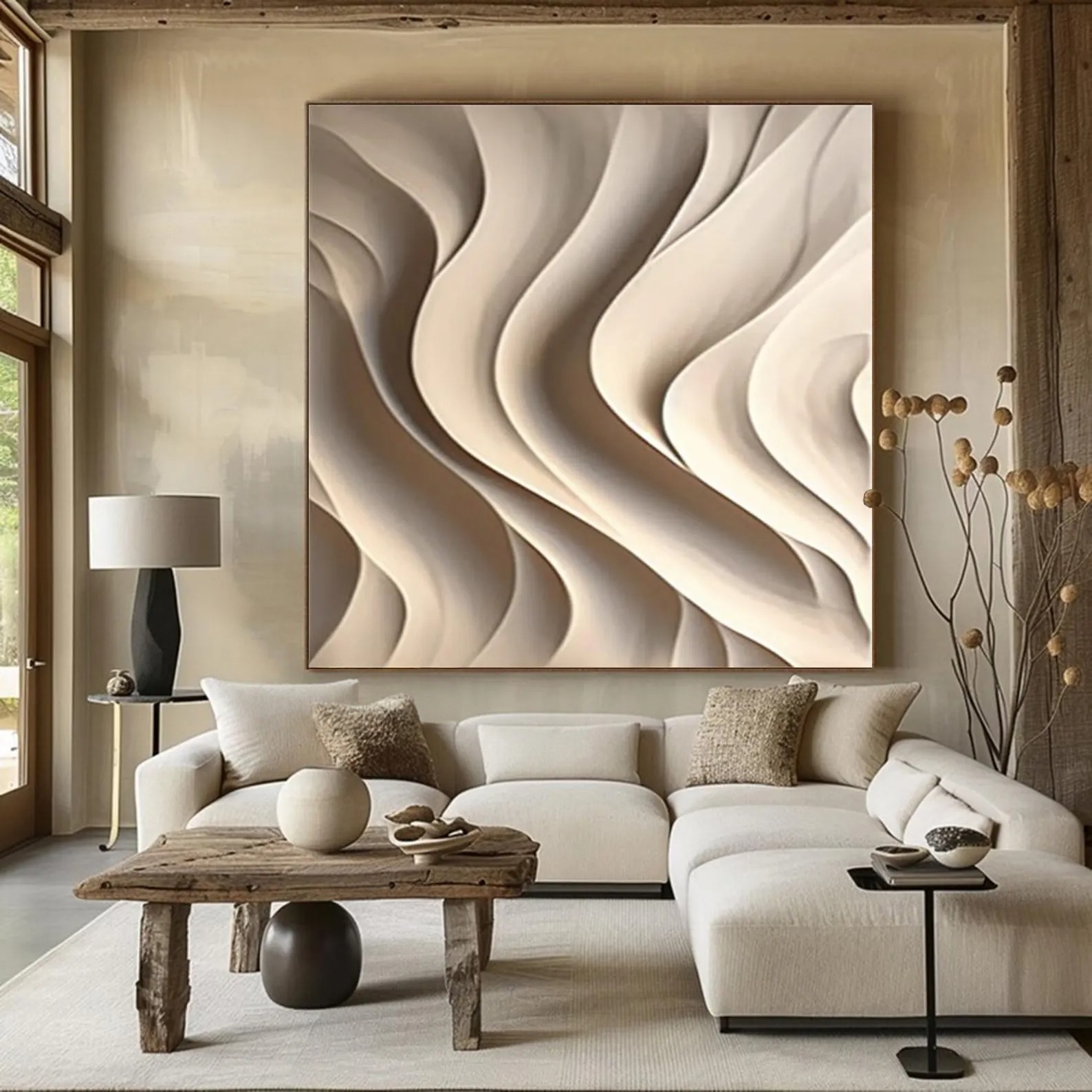 Weaving the Void-3D Textured Wall Art