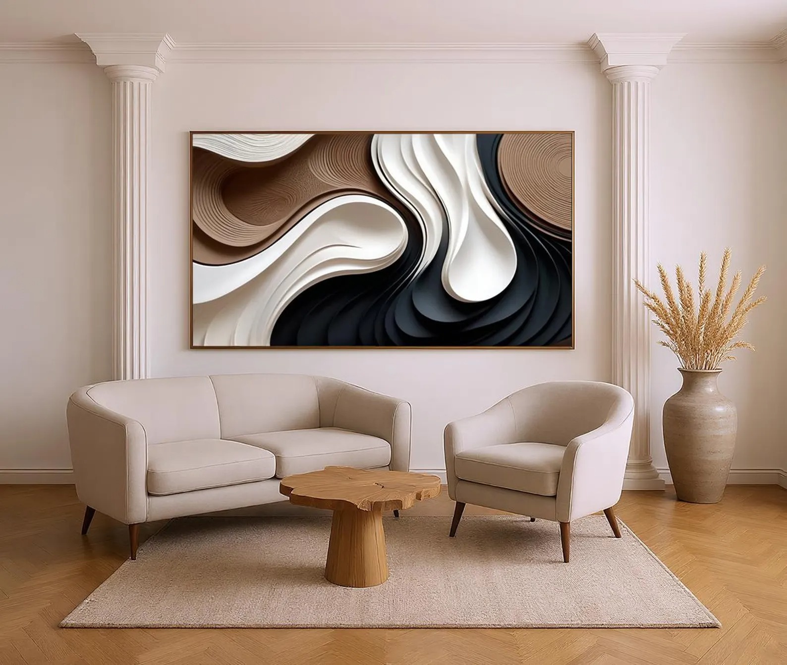 Momentum-3D Textured Wall Art