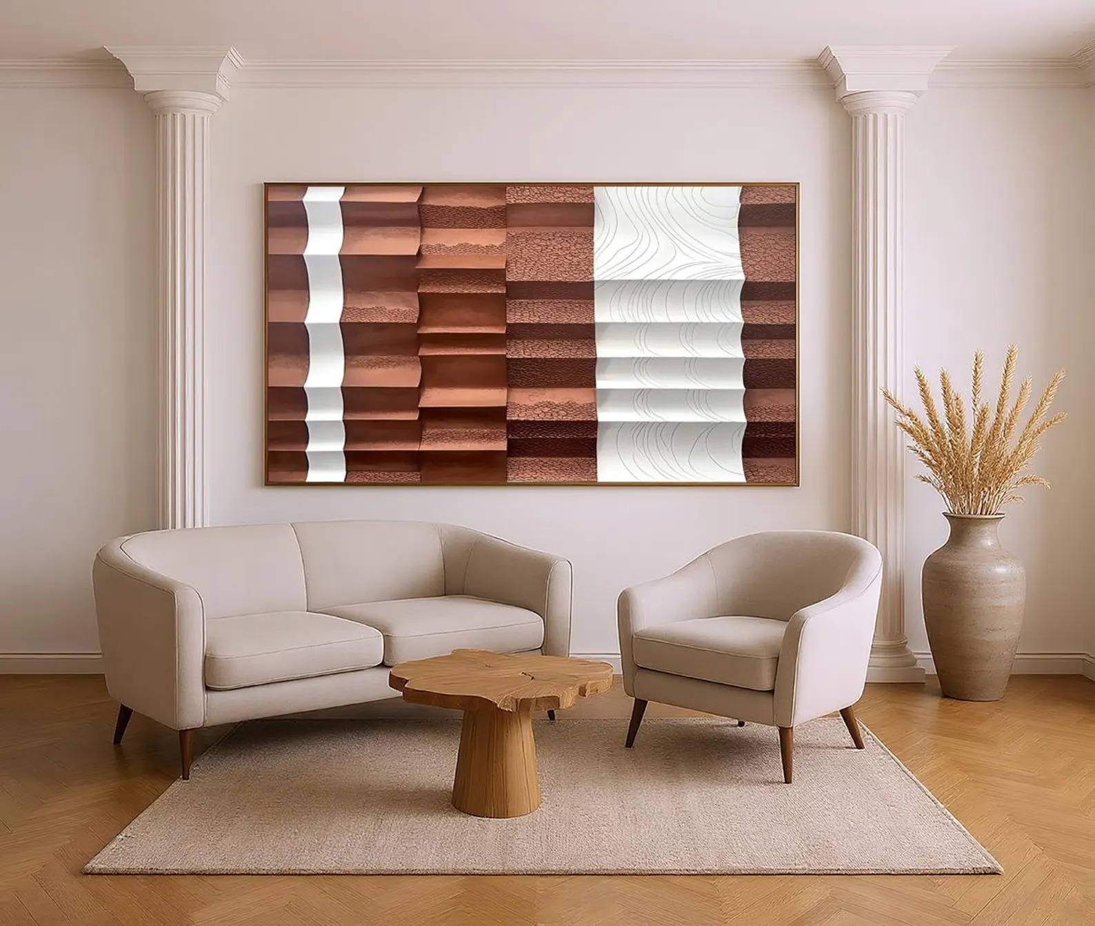 Burst-3D Textured Wall Art