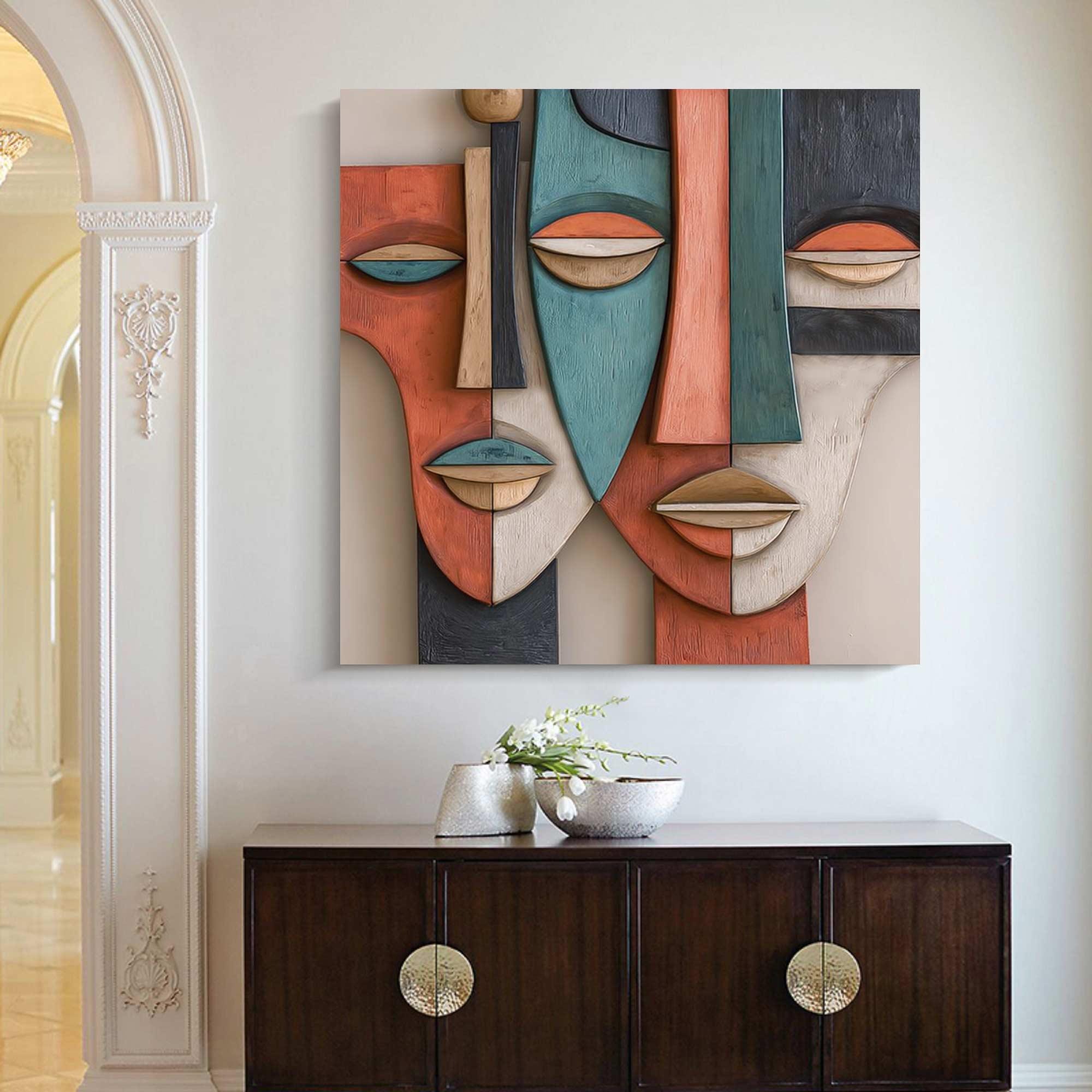 System of a Face-3D Textured Wall Art