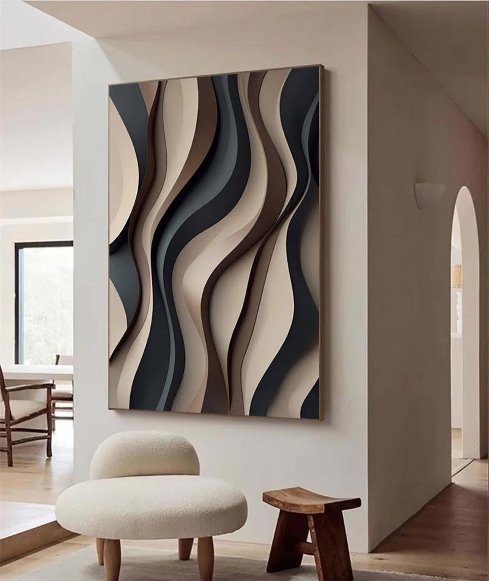 Molasses Night-3D Textured Wall Art