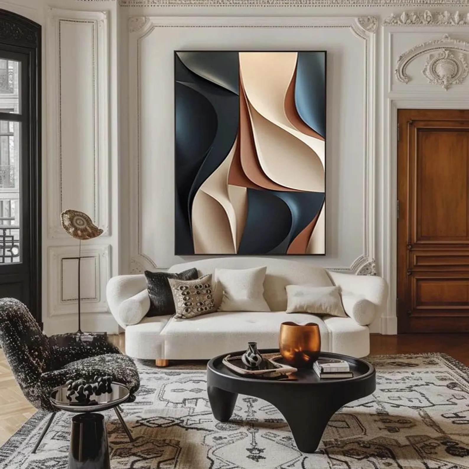 Enigma in Grain-3D Textured Wall Art