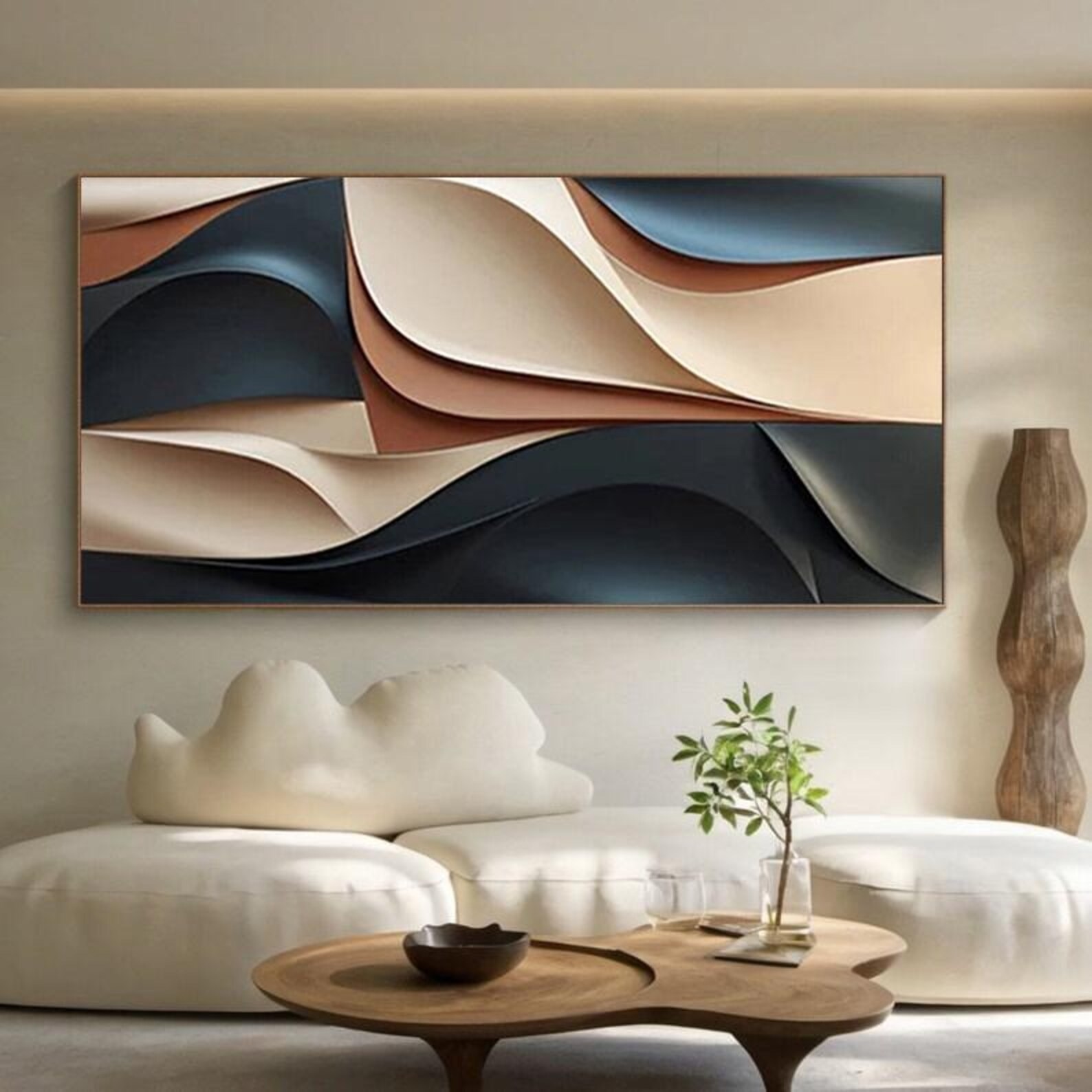 Black Luminescence-3D Textured Wall Art