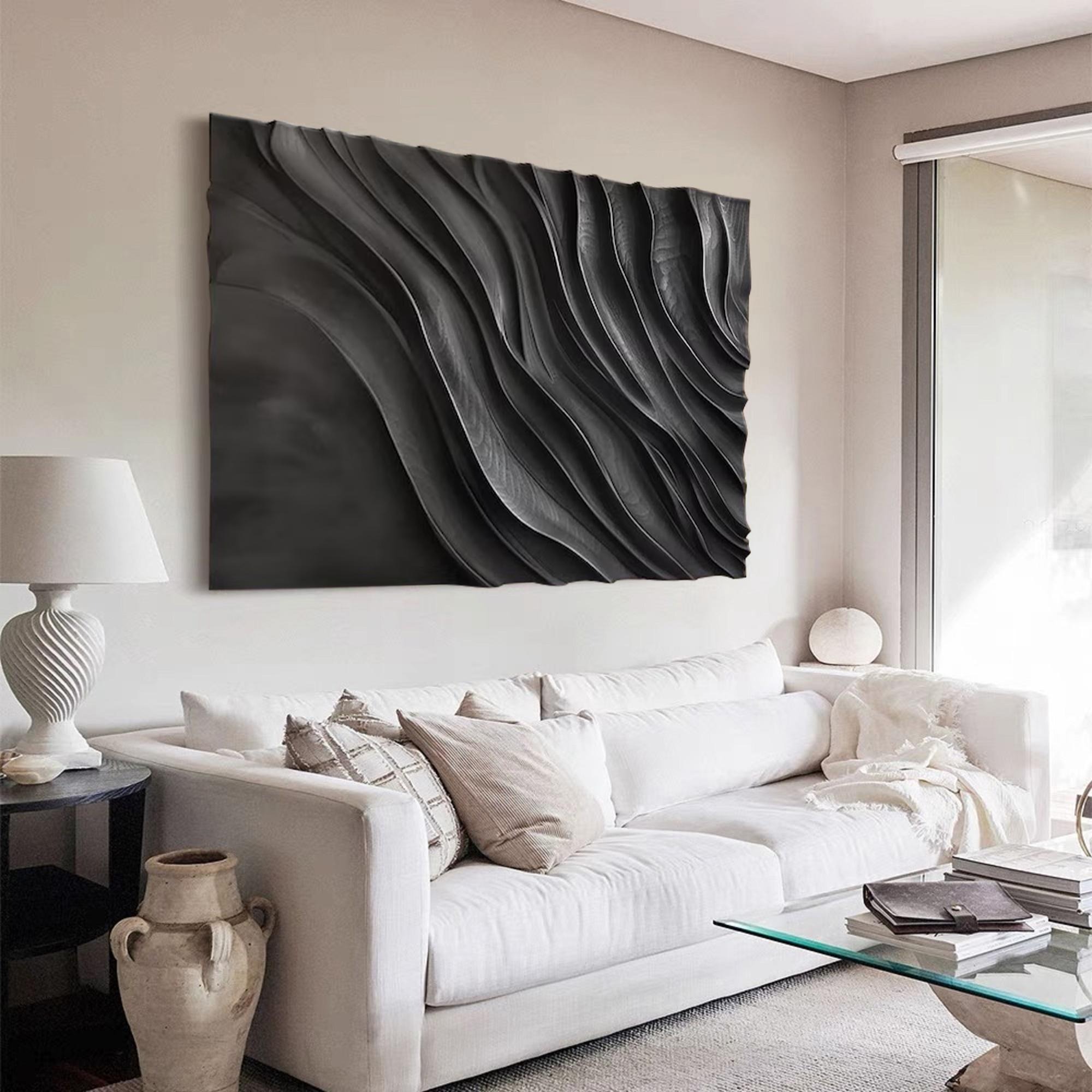  Black Propulsion-3D Textured Wall Art