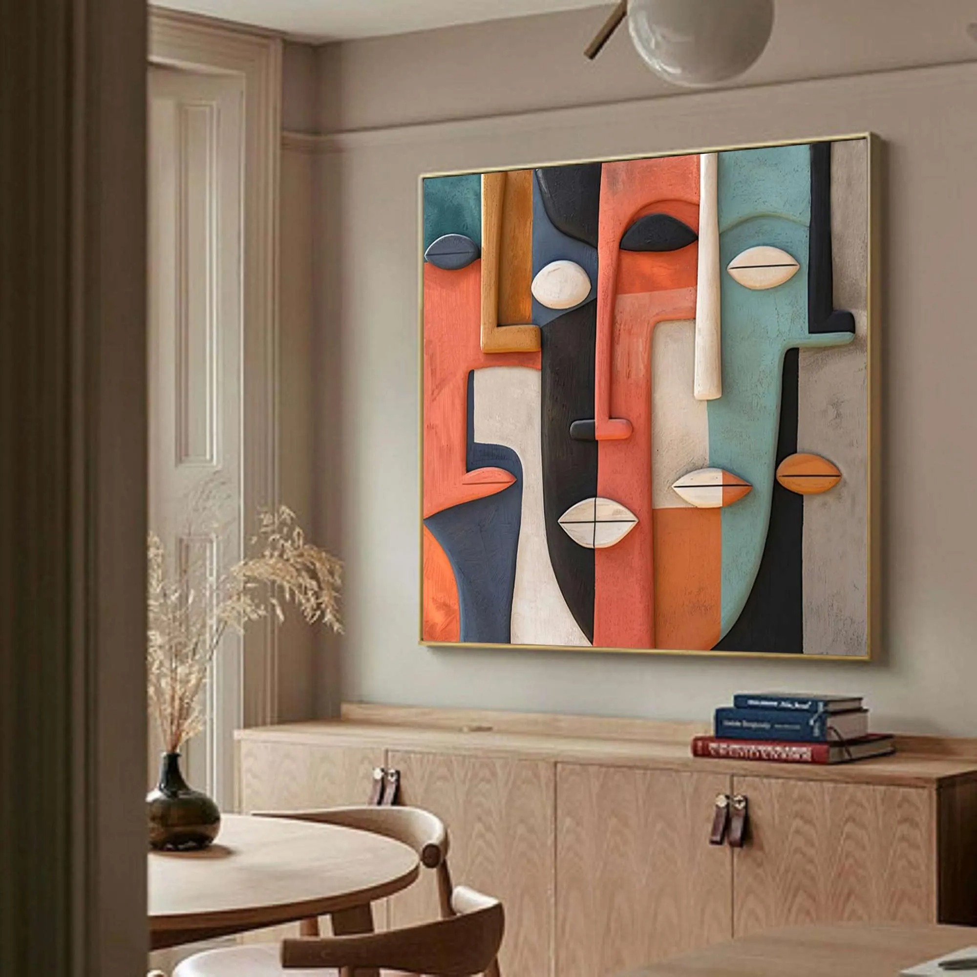 Facial Schema-3D Textured Wall Art