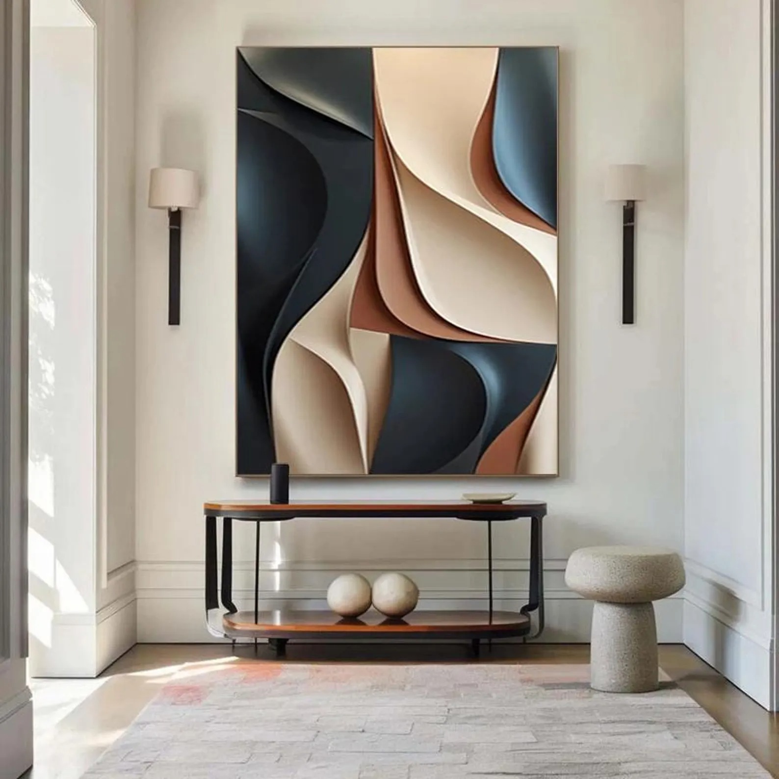 Enigma in Grain-3D Textured Wall Art
