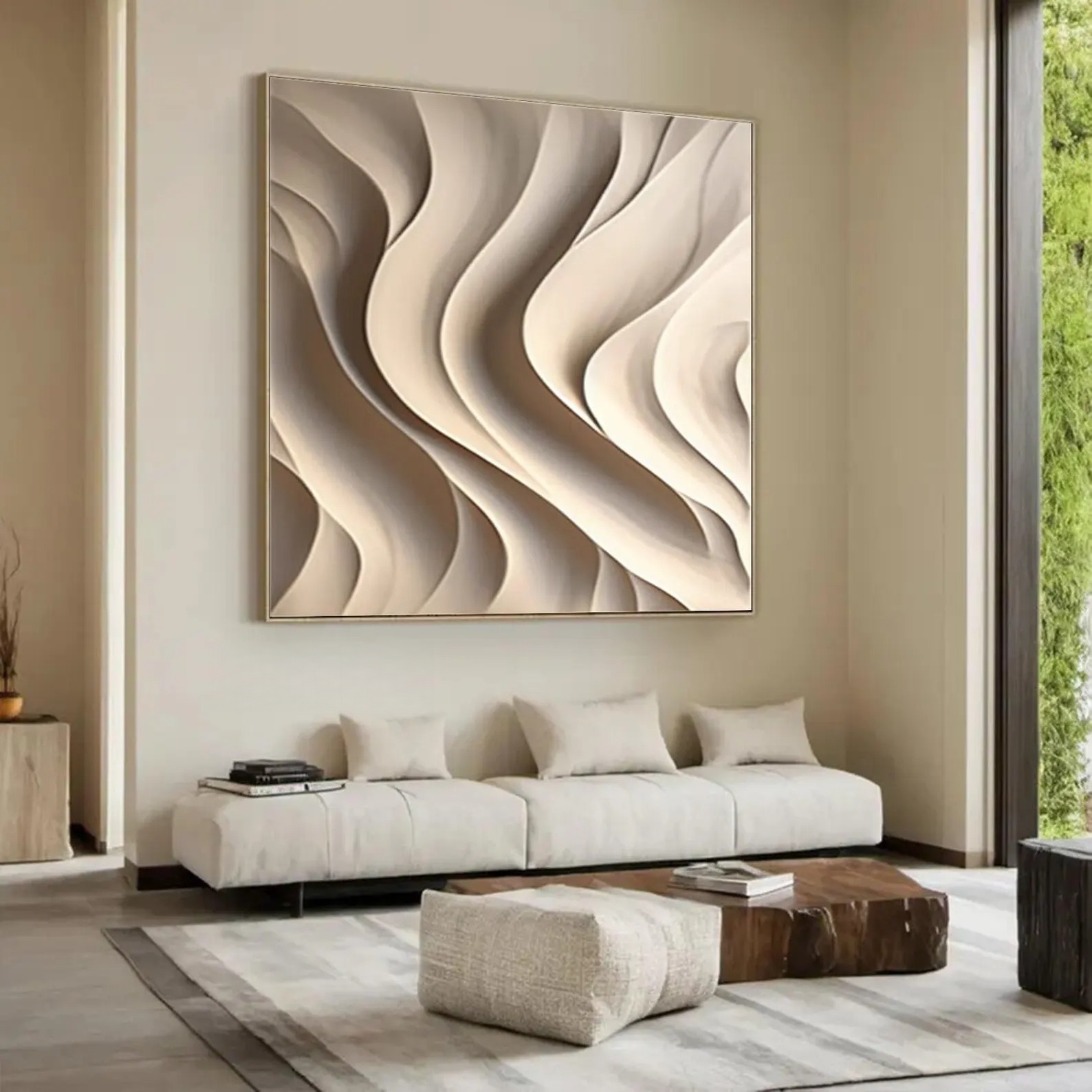 Weaving the Void-3D Textured Wall Art