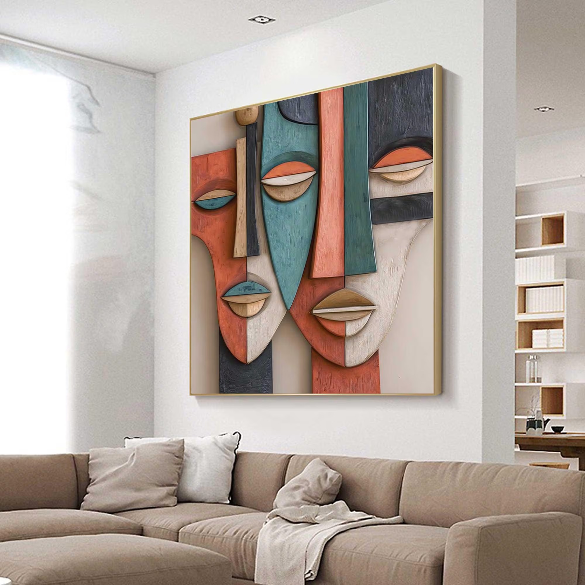 System of a Face-3D Textured Wall Art