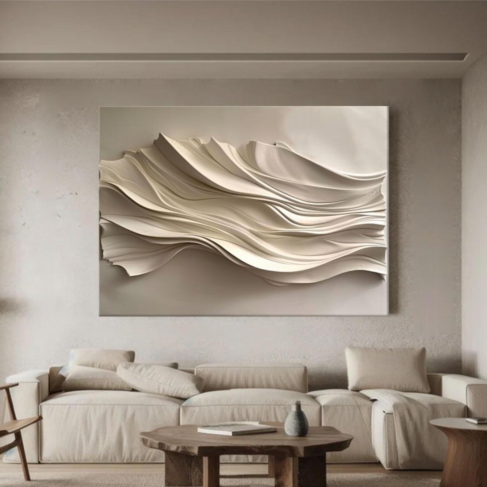 Bamboo Shadow-3D Textured Wall Art