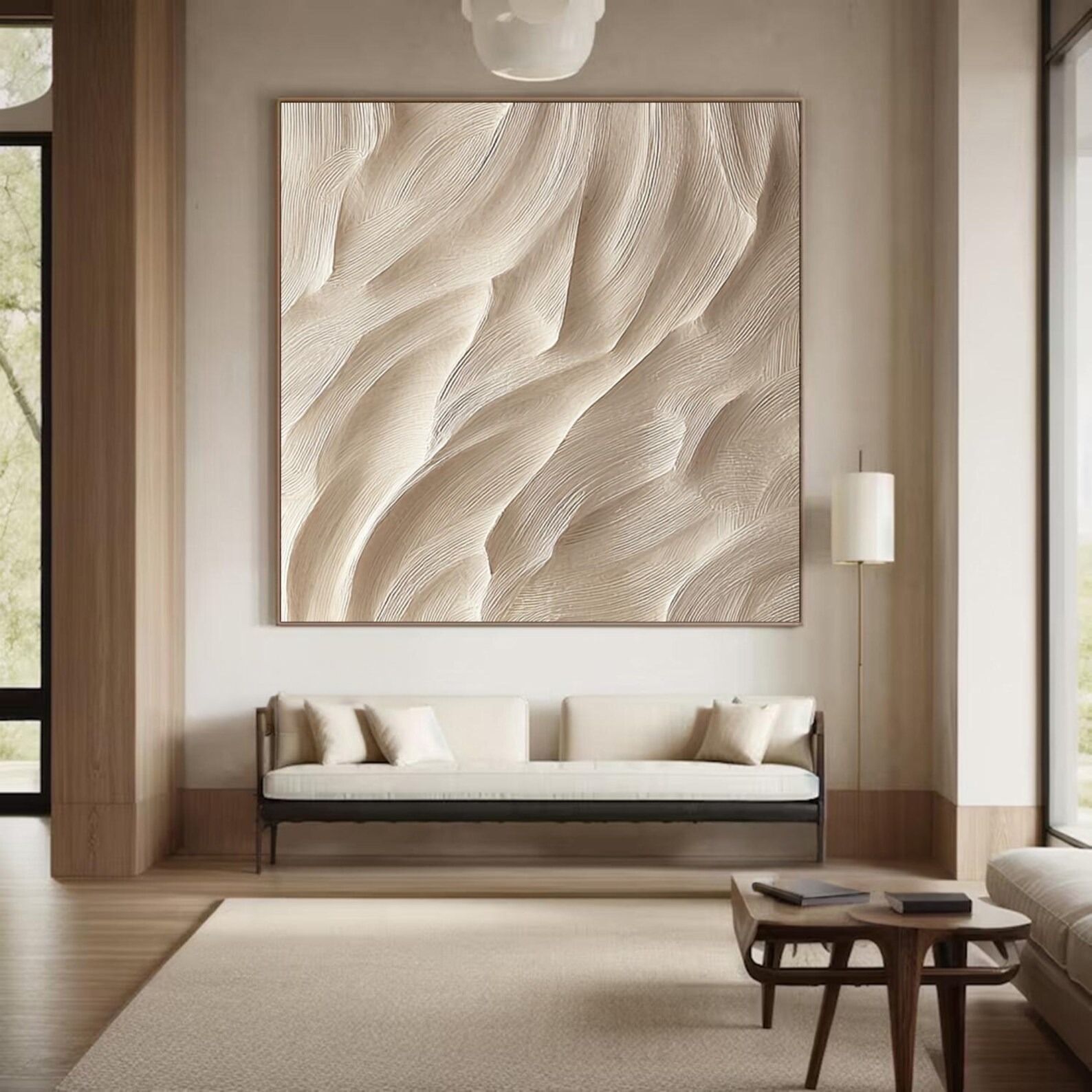 Cascading Veil-3D Textured Wall Art