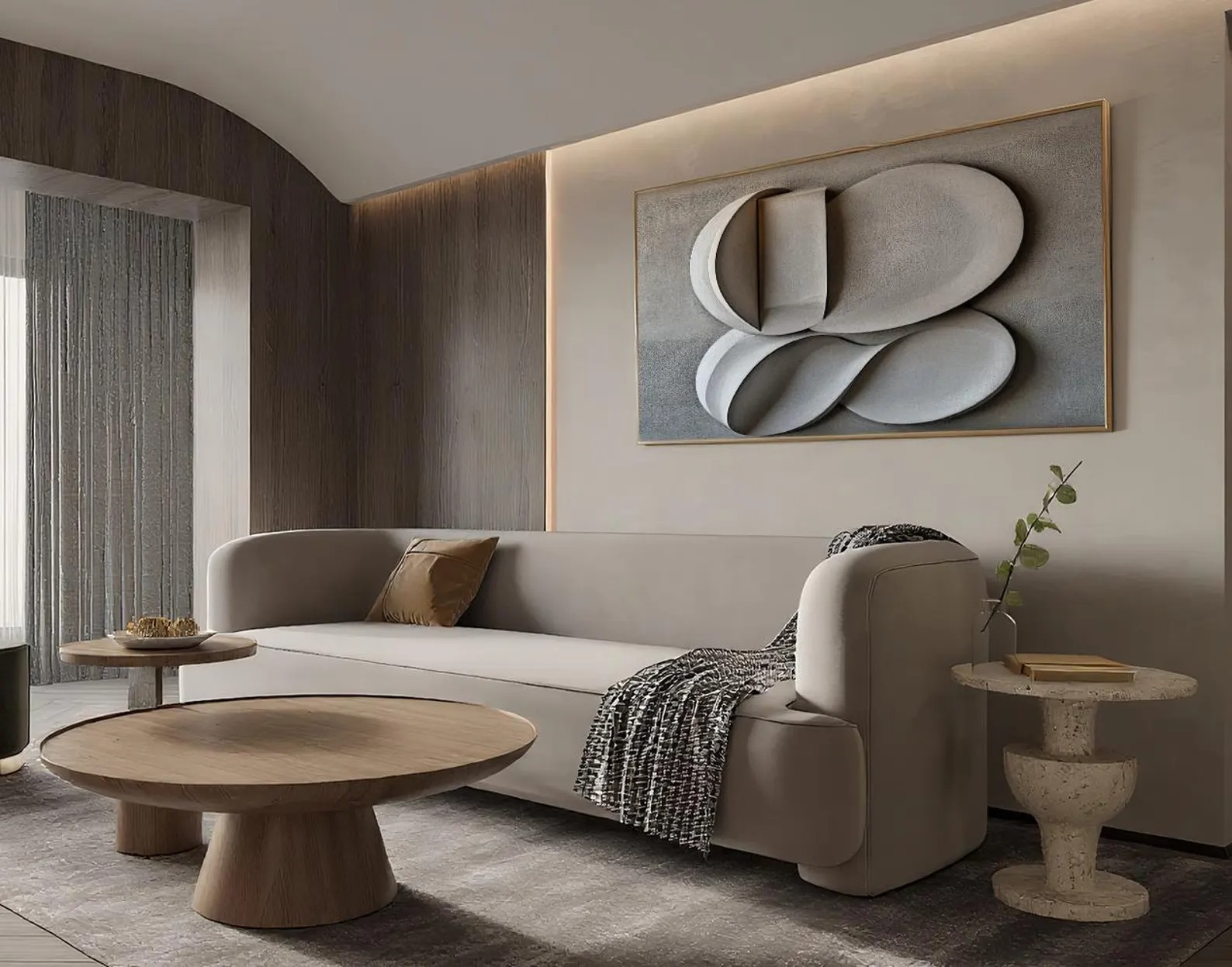 Ash-3D Textured Wall Art