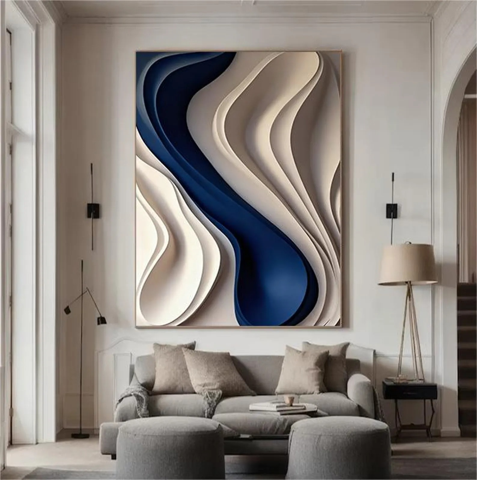 Cirrus Silk-3D Textured Wall Art