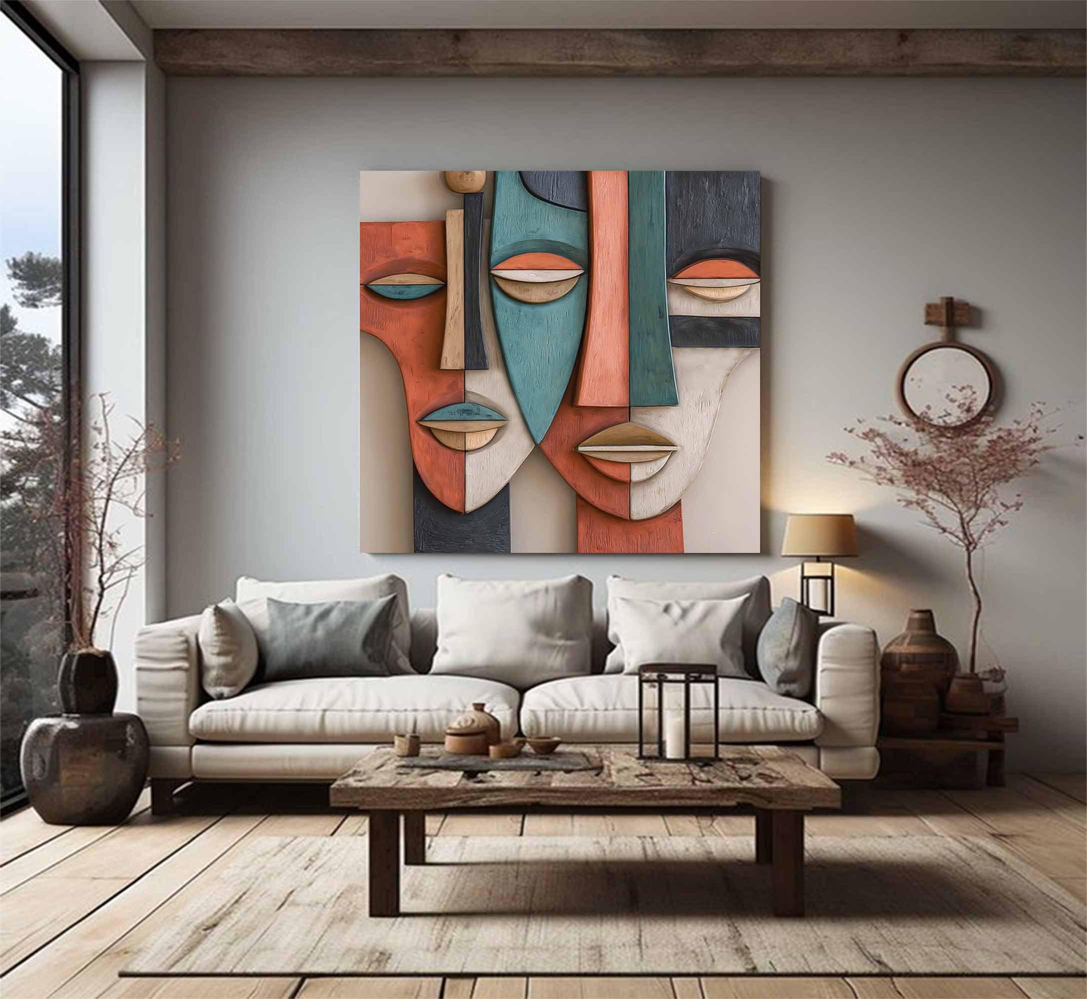 System of a Face-3D Textured Wall Art