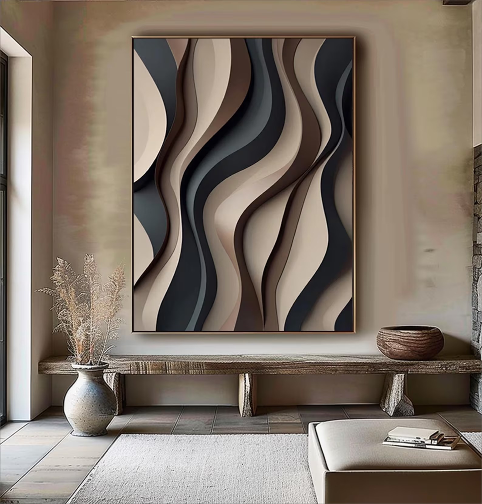 Molasses Night-3D Textured Wall Art