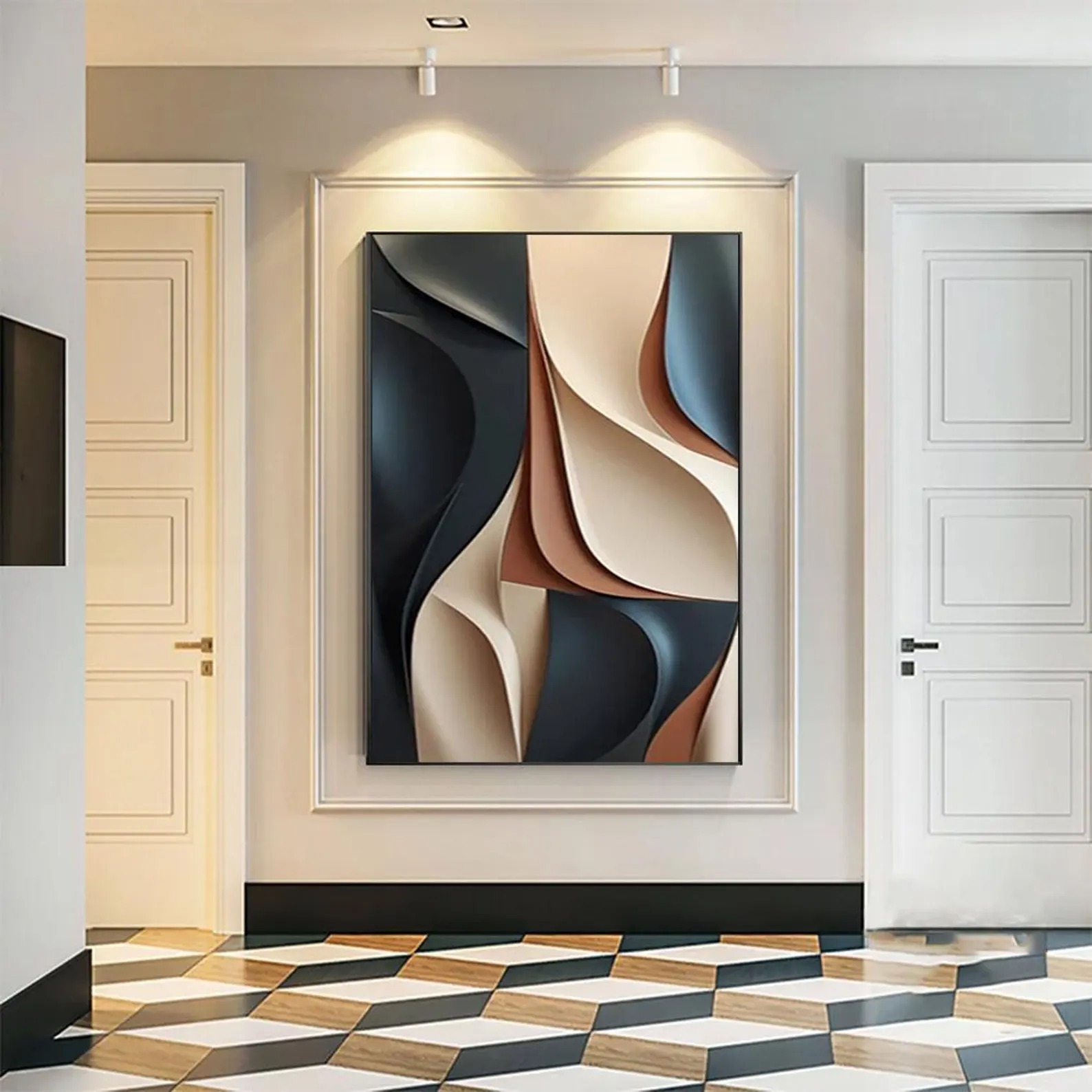 Enigma in Grain-3D Textured Wall Art