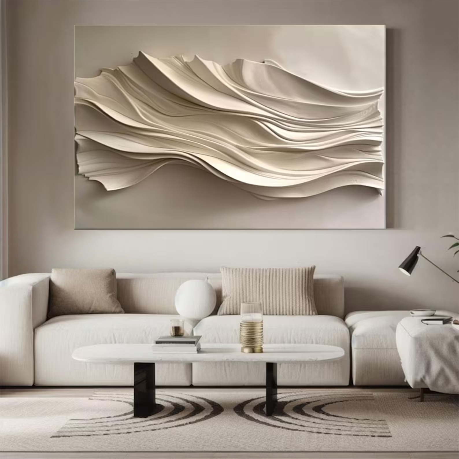 Bamboo Shadow-3D Textured Wall Art