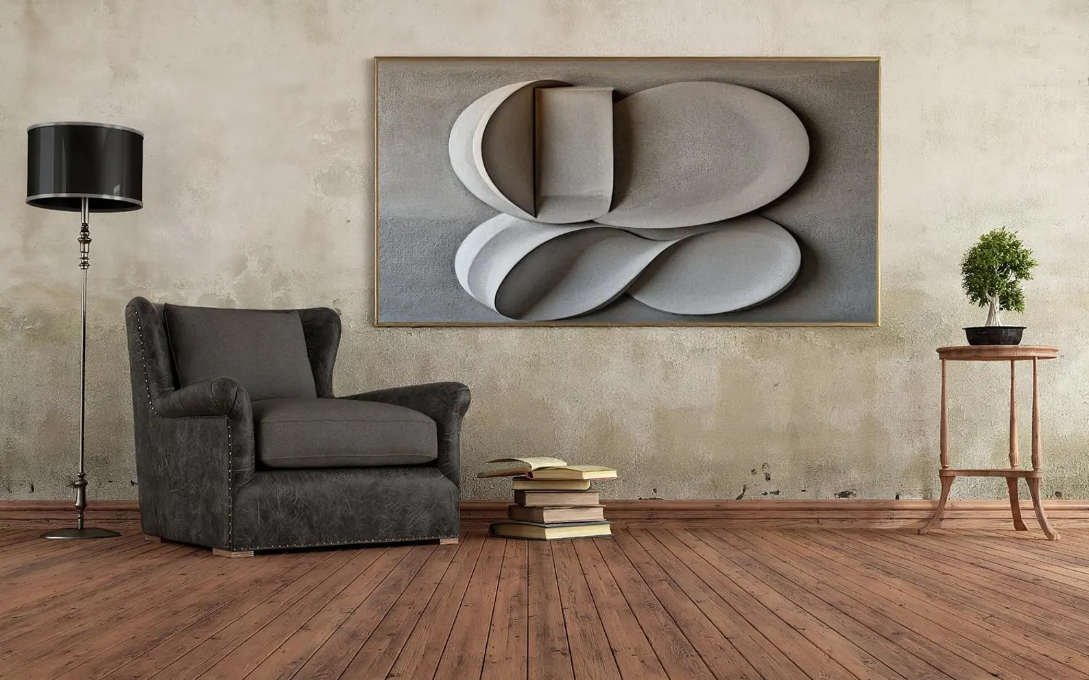 Ash-3D Textured Wall Art