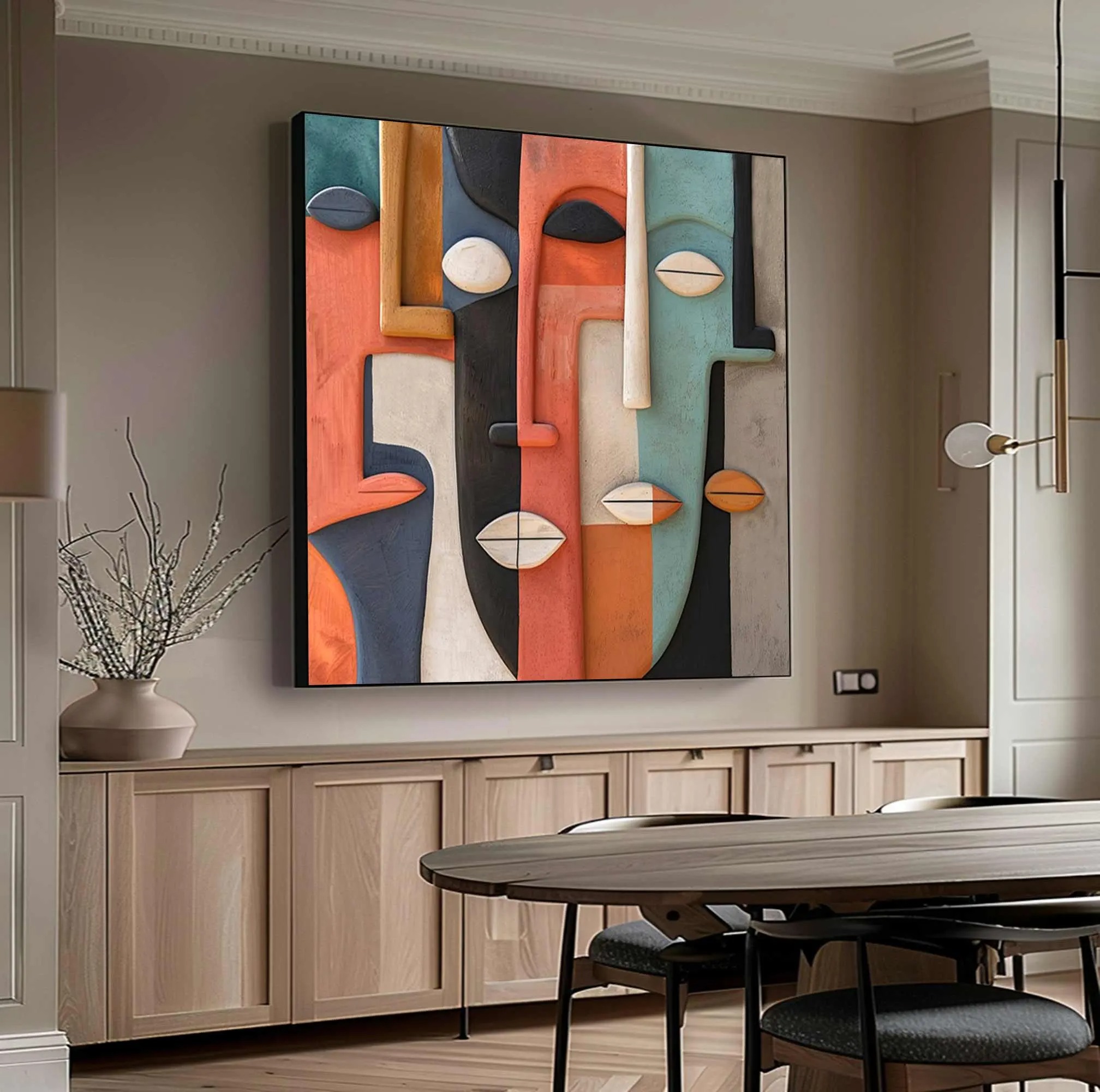 Facial Schema-3D Textured Wall Art